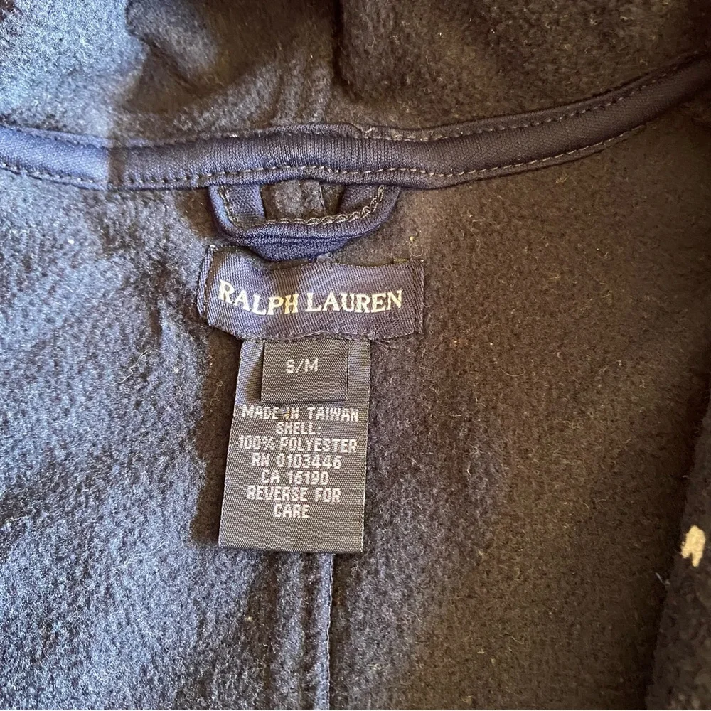 Polo Sport Ralph Lauren Baby Size S/M Ski Snow Suit Blue Logo Fleece Onesie